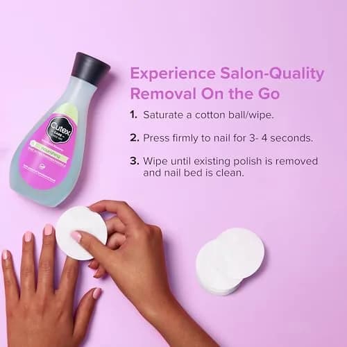Cutex Nourishing Nail Polish Remover 300ml (10.1 Fl Oz) | Vitamin E & Flaxseed Oil Formula thumbnail 4