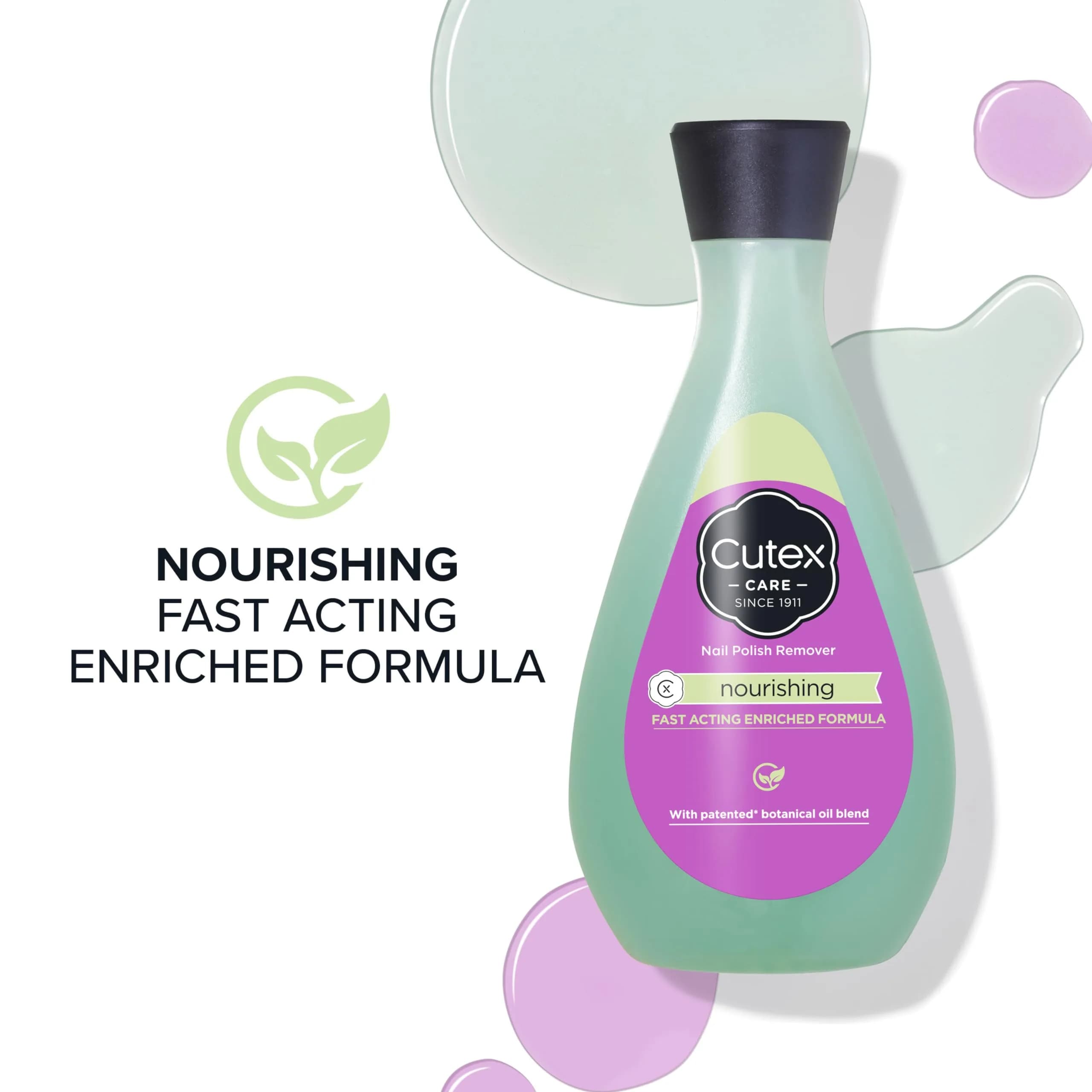 Cutex Nourishing Nail Polish Remover with Vitamin E & Apricot Oil, 10.1 fl oz (300 ml) | Healthy Nails & Spa Experience - view 3