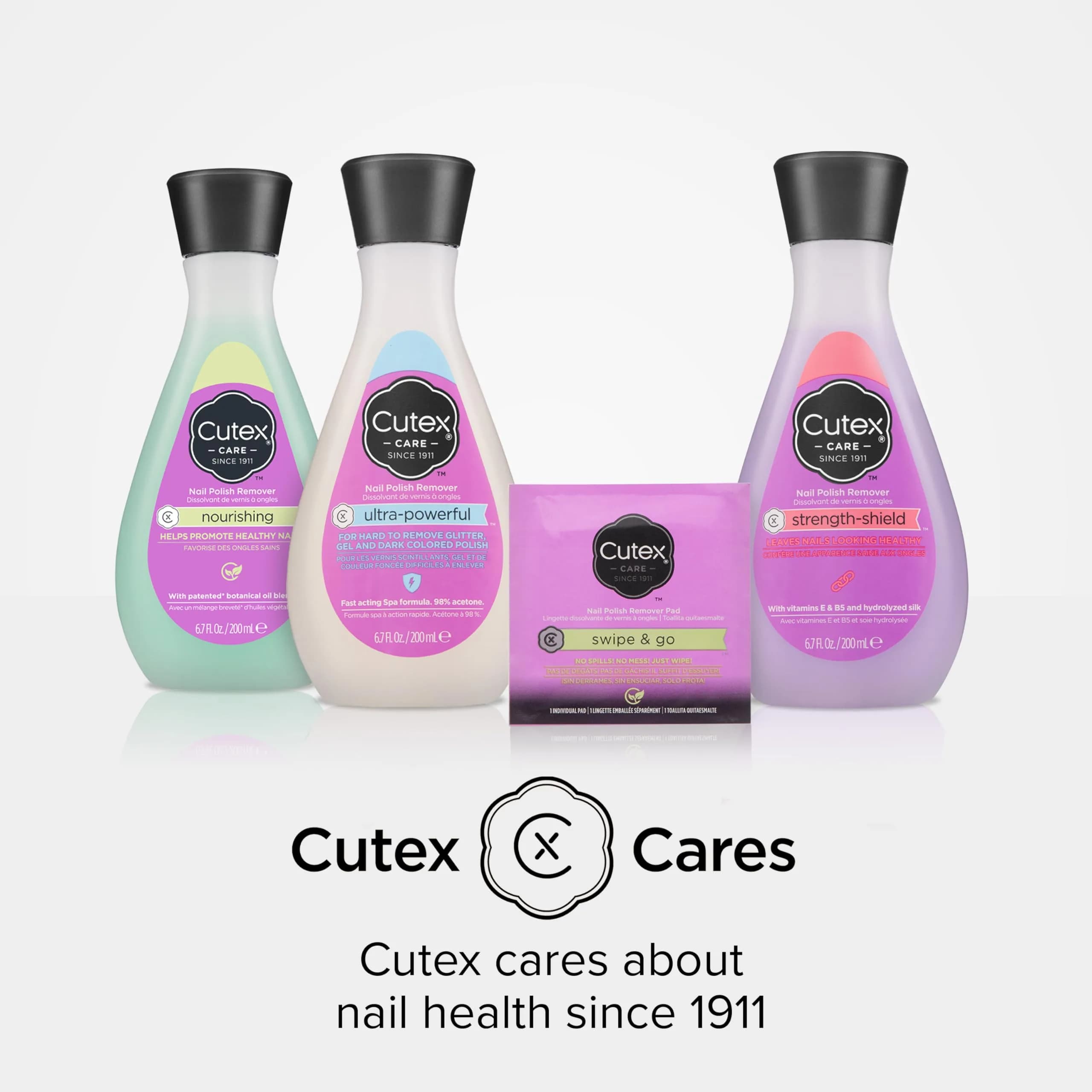 Cutex Nourishing Nail Polish Remover with Vitamin E & Apricot Oil, 10.1 fl oz (300 ml) | Healthy Nails & Spa Experience - view 7