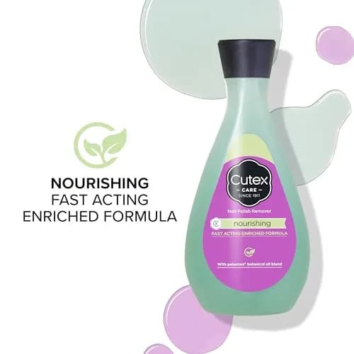 Cutex Nourishing Nail Polish Remover 300ml (10.1 Fl Oz) | Vitamin E & Flaxseed Oil Formula thumbnail 3