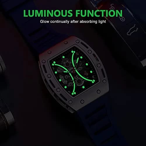 MF MINI FOCUS Blue Watch for Men 4.2cm Dial Waterproof Quartz Sport Wristwatch thumbnail 4