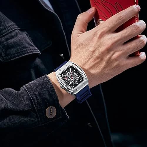 MF MINI FOCUS Blue Watch for Men 4.2cm Dial Waterproof Quartz Sport Wristwatch thumbnail 3
