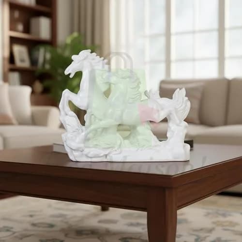 TREE MAISON CORONATING HOMES Vastu White Horse Statue 17cm (6.7in) | Success & Good Luck Home Decor thumbnail 7