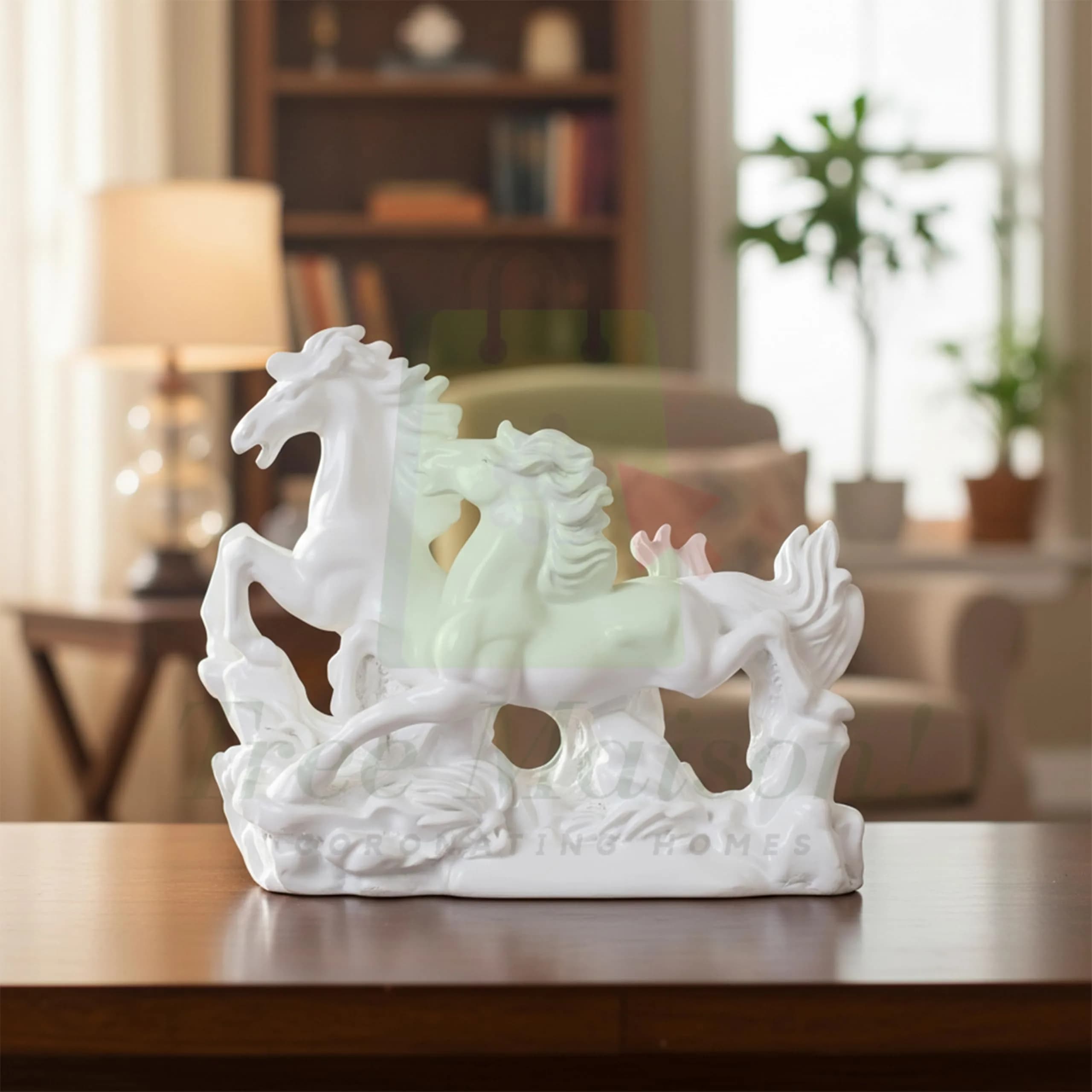 TREE MAISON CORONATING HOMES Vastu White Horse Statue 17cm (6.7in) | Success & Good Luck Home Decor - view 8