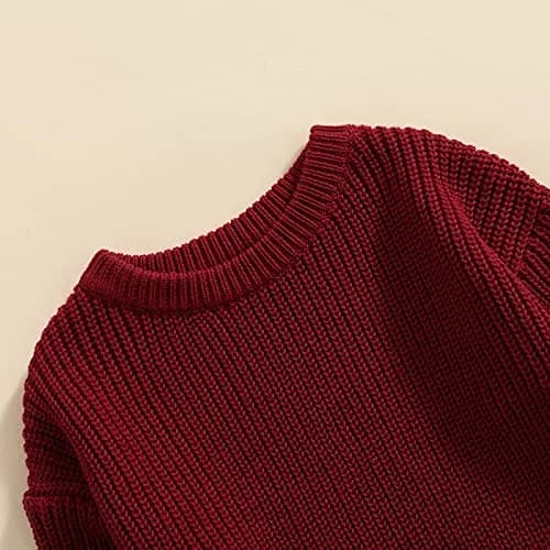 YOKJZJD Infant Toddler Baby Girl Boy Knit Sweater Pullover Long Sleeve Warm Clothes (6-9 Months) thumbnail 3