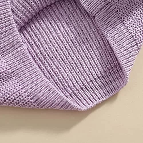 YOKJZJD Purple Sweater | Classic Knit Pullover for Infant & Toddler (6-9 Months) thumbnail 5