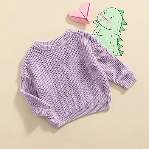 YOKJZJD Purple Sweater | Classic Knit Pullover for Infant & Toddler (6-9 Months) thumbnail 7