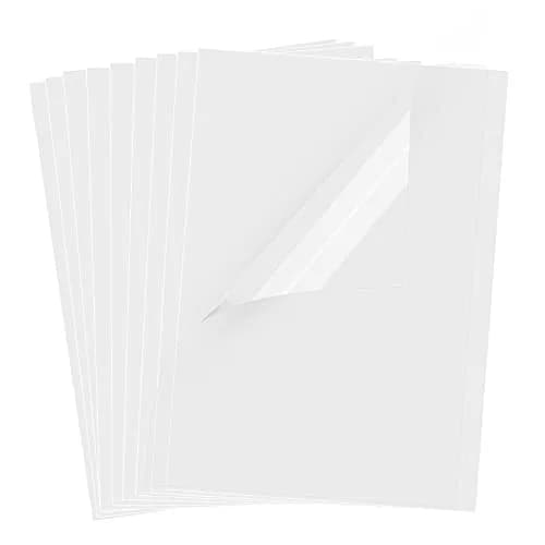 UOKHO Inkjet Transparency Film 8.5x11 inch | Clear PET Sheets for Crafts & Printing thumbnail 1