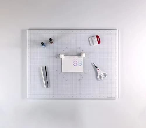 Glassboard Studio True White Glass Craft Mat (13.5x18in) | Heat & Scratch Resistant Craft Surface with Grid & Angle Lines thumbnail 4