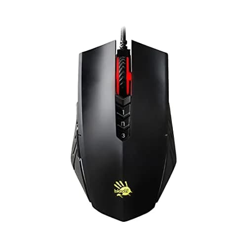 Bloody A70x Optical Gaming Mouse with Light Strike Switch & Scroll, 8000 CPI, 8 Programmable Buttons | Matte Black thumbnail 1