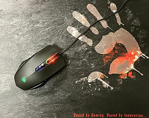 Bloody A70x Optical Gaming Mouse with Light Strike Switch & Scroll, 8000 CPI, 8 Programmable Buttons | Matte Black thumbnail 2