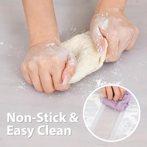 Folksy Super Kitchen Thick Silicone Counter Mat 59.4cm x 39.6cm (23.4"x15.6") | Protects Kitchen Counters from Heat and Stains thumbnail 4
