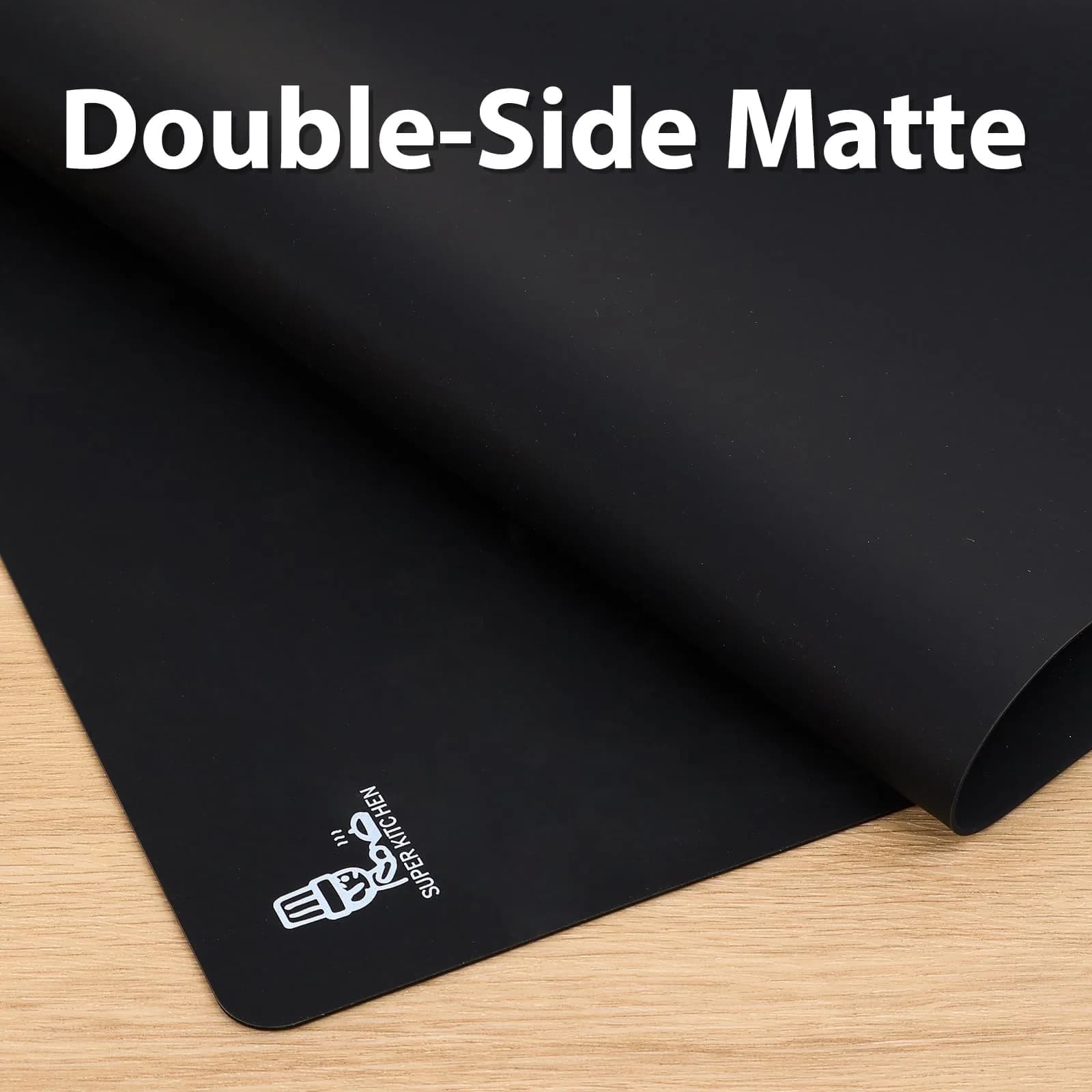 Folksy Super Kitchen Extra Large Black Silicone Baking Mat 40cm x 30cm (15.6" x 23.4") - view 4