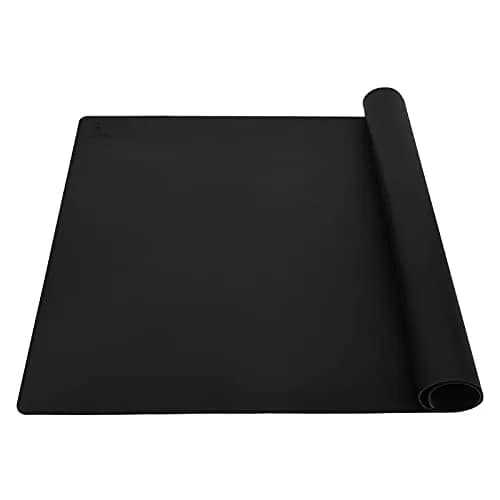 Folksy Super Kitchen Extra Large Silicone Baking Mat 40cm x 30cm (15.6" x 23.4") | Non-Stick Countertop Protector — Black
