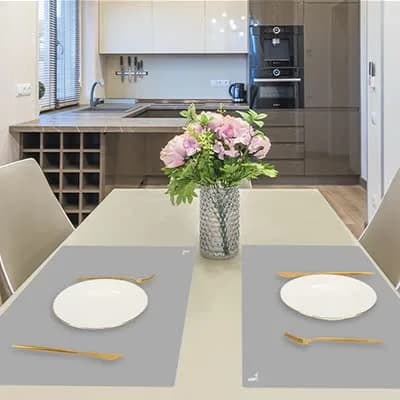 Folksy Super Kitchen Thick Silicone Counter Mat 20×28 inches | Heat Resistant, Reusable, Large Set of 2 thumbnail 6