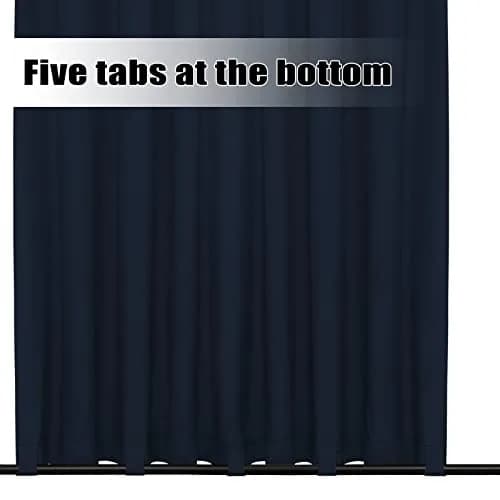 Easy-Going Outdoor Curtains for Patio 1 Panel, 110x108 inch, Navy | Waterproof, Windproof Privacy Drapes thumbnail 4