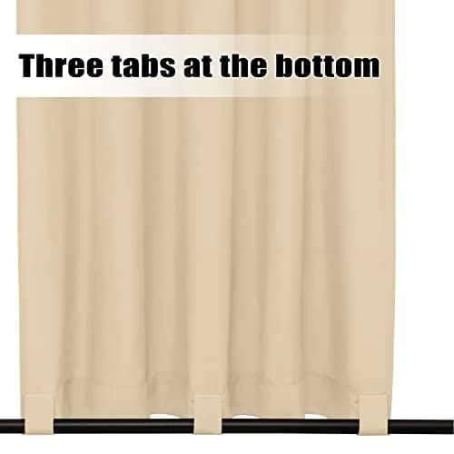 Easy-Going Outdoor Curtains for Patio 54x120 inch Beige | Waterproof Windproof Privacy Drapes thumbnail 4
