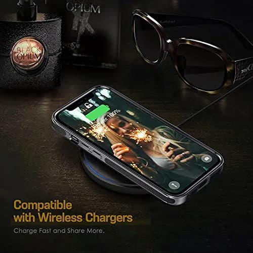 LOHASIC Leather Case for iPhone 13 Pro Max 6.7" | Elegant Vintage Business Cover in Black thumbnail 7