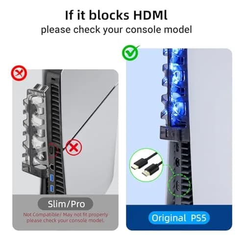 NANANINO Cooling Fan for PS5 Console | 3-Fan External Cooler with USB Charging, Blue LED, Quiet Operation thumbnail 3