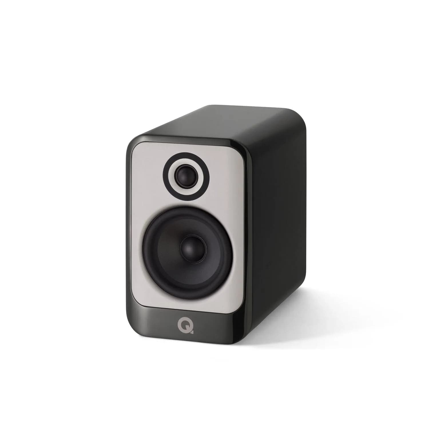 Q Acoustics Q Concept 30 Passive Bookshelf Speakers Pair Gloss White - 5" | Modern Minimalist Design with 100W Power — Gloss Black