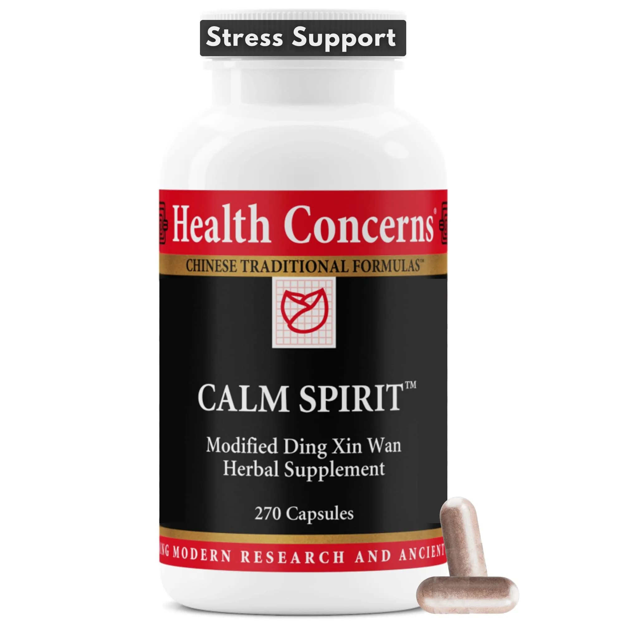 Health Concerns Calm Spirit Stress Relief Supplement with Chinese Herbs - 270 Capsules | Supports Relaxed Mood & Emotional Wellness - main product image