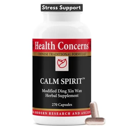 Health Concerns Calm Spirit Stress Relief Supplement with Chinese Herbs - 270 Capsules | Supports Relaxed Mood & Emotional Wellness thumbnail 1