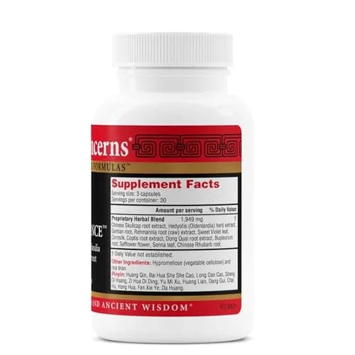 Health Concerns Skin Balance – Herbal Supplement for Skin Support, Itching Relief, & Circulation – Chinese Herbal Supplements for Men & Women – Skullcap, Dong Quai, Coptis Root - 90 Capsules thumbnail 2