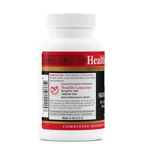 Health Concerns Skin Balance – Herbal Supplement for Skin Support, Itching Relief, & Circulation – Chinese Herbal Supplements for Men & Women – Skullcap, Dong Quai, Coptis Root - 90 Capsules thumbnail 3