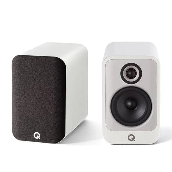 Q Acoustics Q Concept 30 Passive Bookshelf Speakers Pair Gloss White - 5" | Modern Minimalist Design with 100W Power thumbnail 2