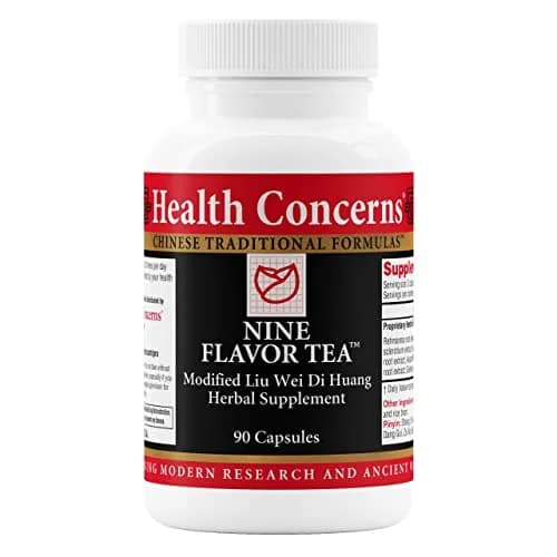 Health Concerns Nine Flavor Tea – Immune & Kidney Support, 90 Capsules | Traditional Chinese Herbal Blend thumbnail 1