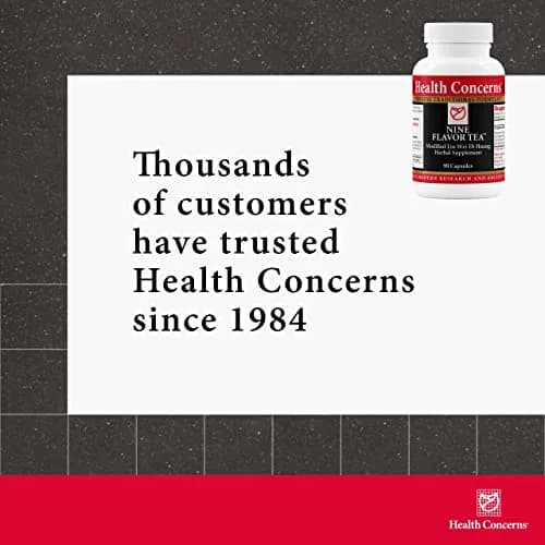 Health Concerns Nine Flavor Tea – Immune & Kidney Support, 90 Capsules | Traditional Chinese Herbal Blend thumbnail 6