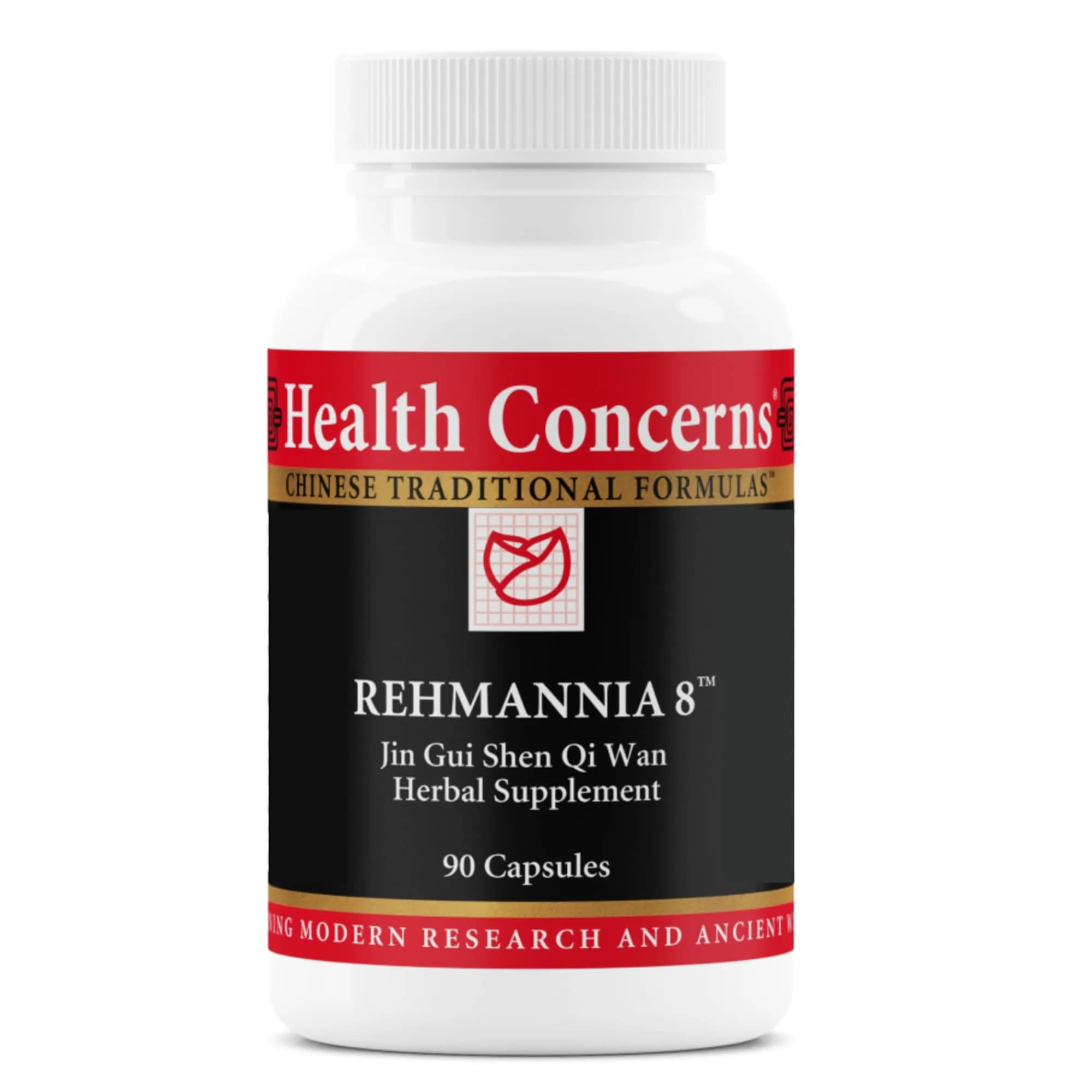 Health Concerns Rehmannia 8 - Kidney Detox & Support | Traditional Chinese Herbal Root Extract (90 Capsules) — Capsule