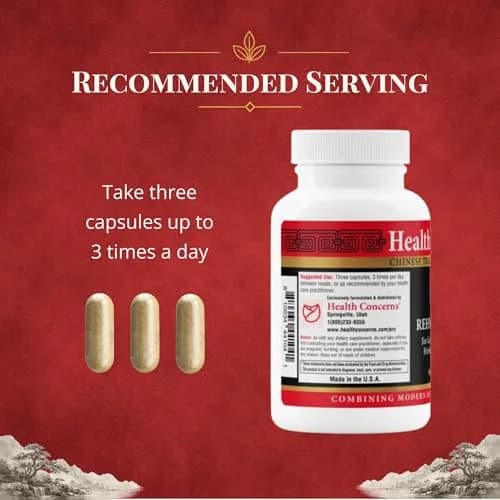 Health Concerns Rehmannia 8 - Kidney Detox & Support | Traditional Chinese Herbal Root Extract (90 Capsules) thumbnail 5