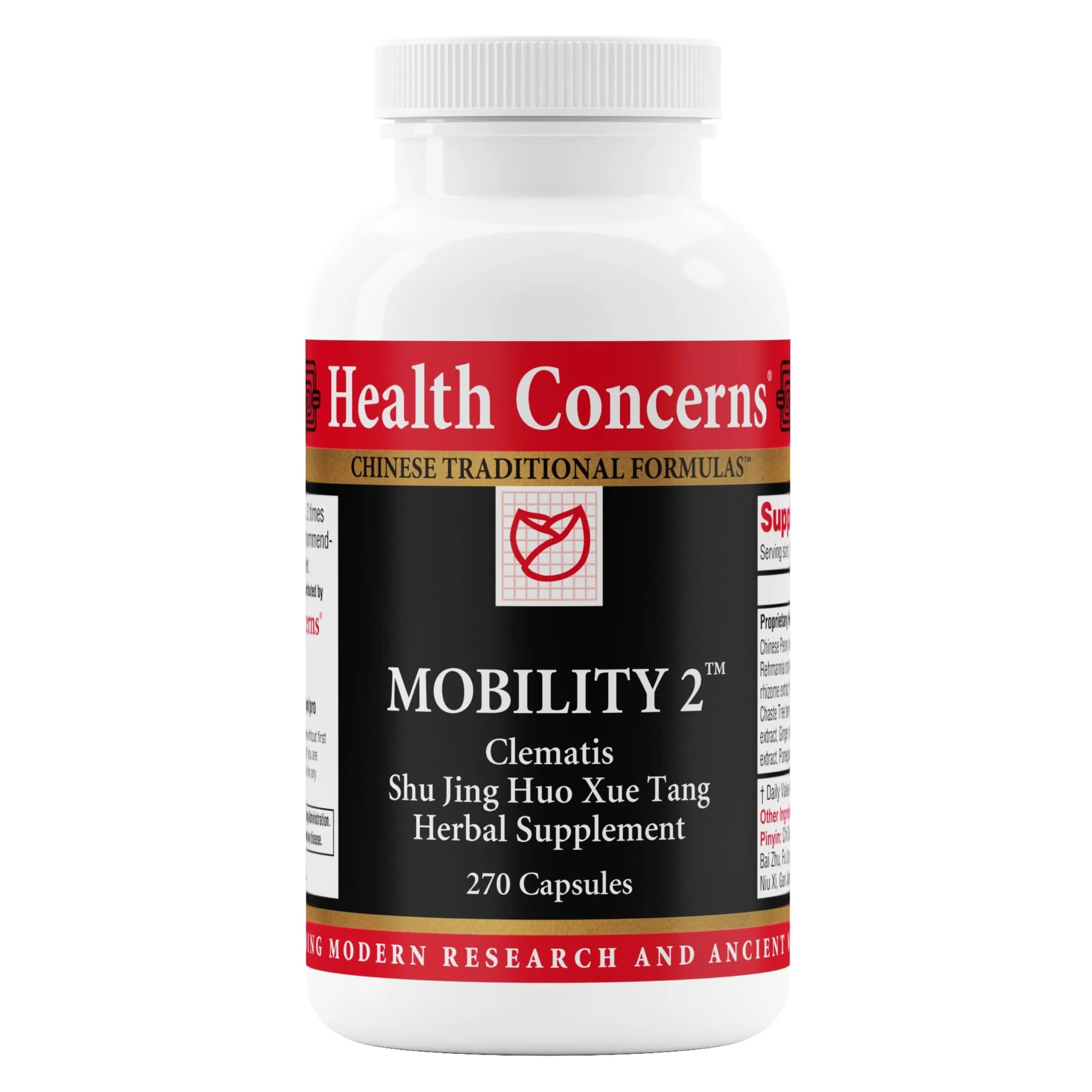 Health Concerns Mobility 2 – Joint Support Supplement for Men & Women – Chinese Herbal Circulation Support – 270 Capsules — Capsule