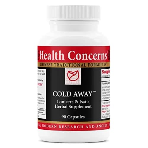 Health Concerns Cold Away - Immune Support Supplement - Chinese Medicine Capsules for Immunity & Cold Prevention - Dong Quai, Chinese Skullcap & Andrographis - 90 Capsules thumbnail 1
