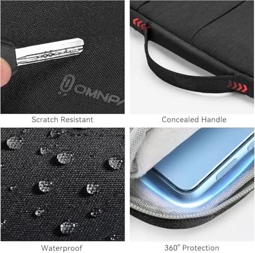 Omnpak Laptop Sleeve Case for Surface Pro 11/10/9/8/7, Side Handle Strap | Waterproof, Slim & Lightweight thumbnail 6