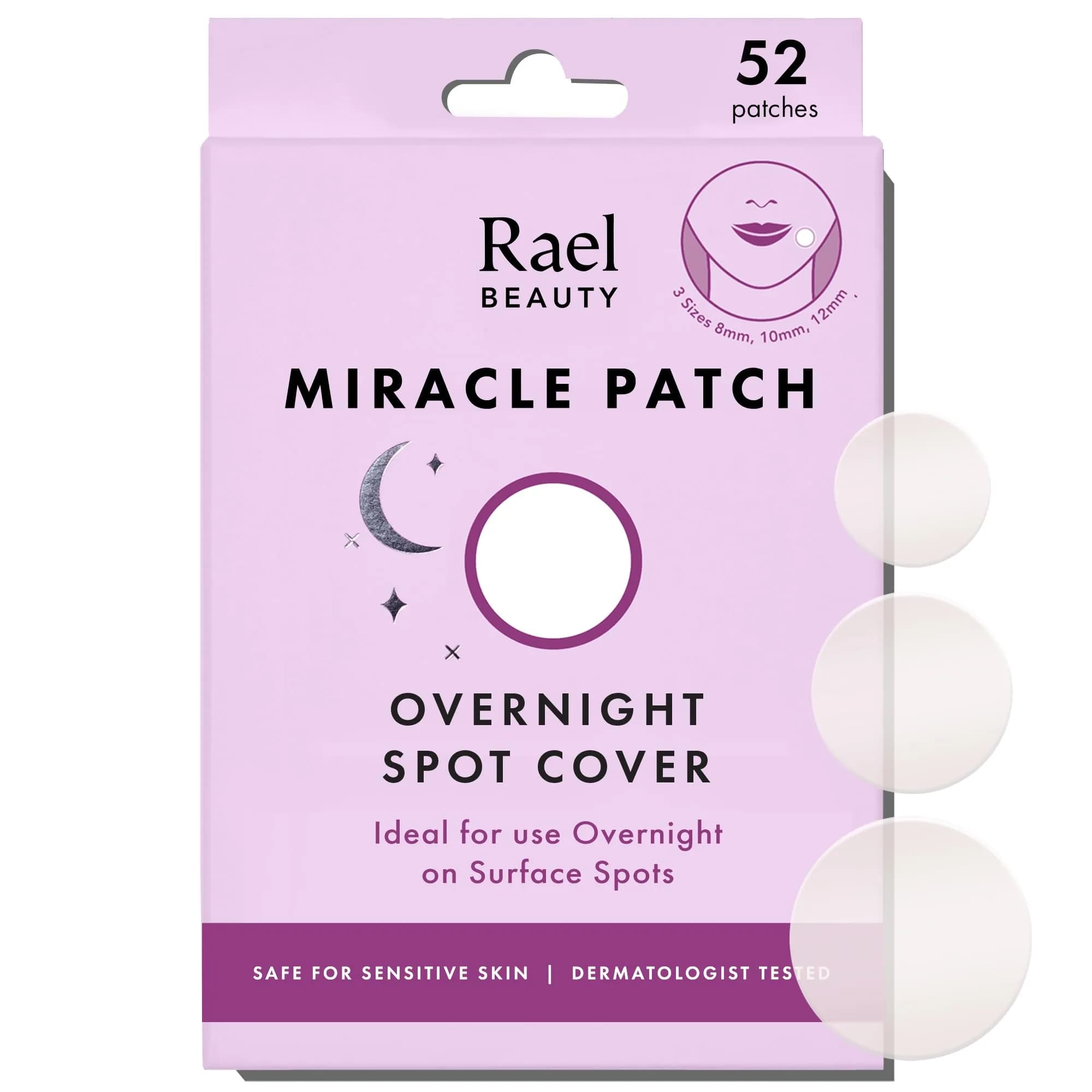 Rael Hydrocolloid Acne Pimple Patches 52 Ct | Overnight Spot Cover for All Skin Types