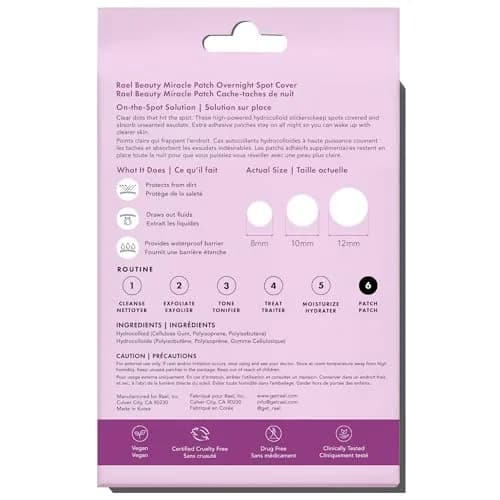 Rael Hydrocolloid Acne Pimple Patches 52 Ct | Overnight Spot Cover for All Skin Types thumbnail 9