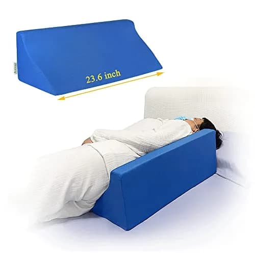 Mistuki Wedge Pillow for Bed Sores & Post Surgery Support | 23.62 Inch Foam Incline Bed Wedge for Elderly & Pregnancy thumbnail 1
