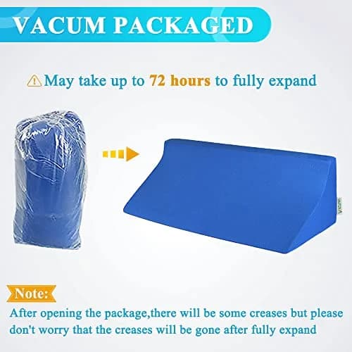 Mistuki Wedge Pillow for Bed Sores & Post Surgery Support | 23.62 Inch Foam Incline Bed Wedge for Elderly & Pregnancy thumbnail 7