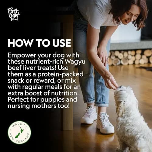 First Light Farms Freeze-Dried Wagyu Beef Liver Dog Treats 113g (4oz) | Nutrient-Dense Superfood for All Breeds thumbnail 7