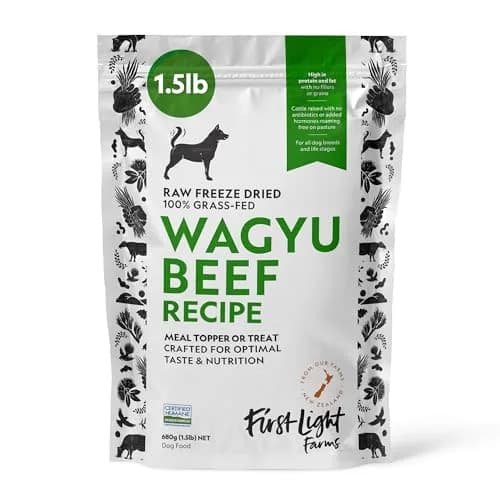 First Light Farms Freeze-Dried Wagyu Beef Dog Food Topper 0.68 kg (1.5 lb) | High Protein Treat for All Breeds thumbnail 1