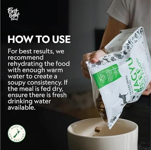 First Light Farms Freeze-Dried Wagyu Beef Dog Food Topper 0.68 kg (1.5 lb) | High Protein Treat for All Breeds thumbnail 8