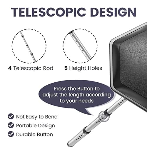 ToVii Golf Travel Bag Support Pole, Telescopic Aluminum Alloy, Impact-Resistant, Black | Adjustable & Lightweight thumbnail 5