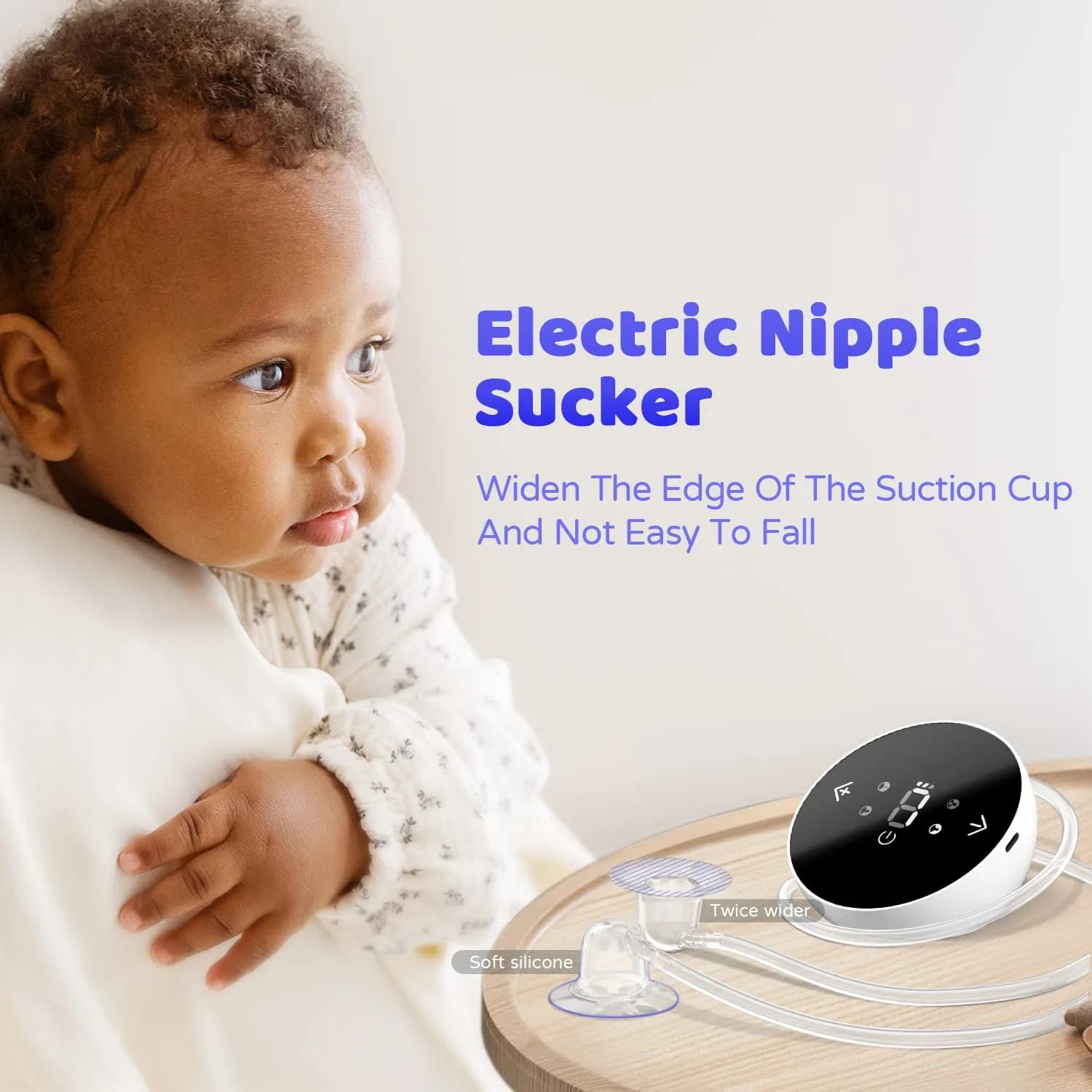 Rolevin Electric Nipple Corrector with 9 Suction Levels & 4 Modes | Portable Rechargeable Inverted Nipple Puller - view 8