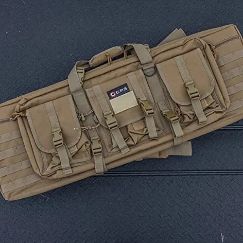 G.P.S. 36" Double Soft Rifle Case | Durable, Adjustable, MOLLE Webbing, Lockable Zippers thumbnail 5