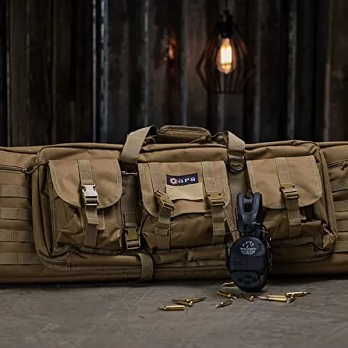 G.P.S. 36" Double Soft Rifle Case | Durable, Adjustable, MOLLE Webbing, Lockable Zippers thumbnail 3