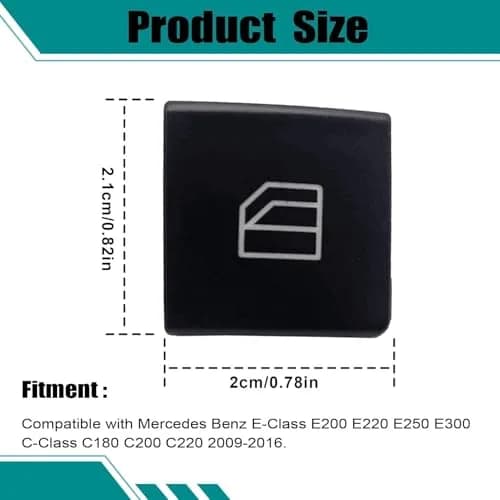 SecosAutoparts Power Window Switch Button Cap A2049055402 | Replaces OEM Part for Mercedes-Benz C/E-Class thumbnail 4