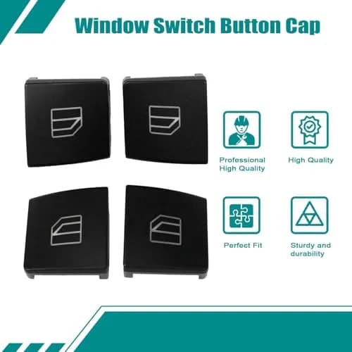 SecosAutoparts Power Window Switch Button Cap A2049055402 | Replaces OEM Part for Mercedes-Benz C/E-Class thumbnail 5
