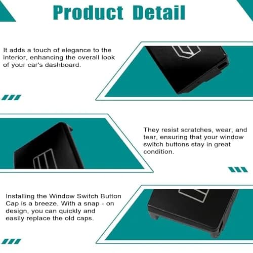 SecosAutoparts Power Window Switch Button Cap A2049055402 | Replaces OEM Part for Mercedes-Benz C/E-Class thumbnail 6